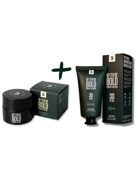 Kit de soin de la calvitie - crème pour la calvitie et protection solaire de Better be bold