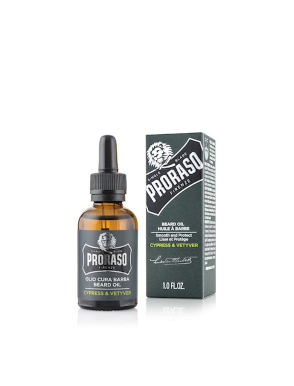 PRORASO (Cypress & Vetyver) Huile à barbe
